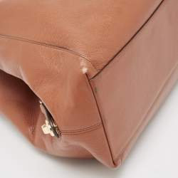 Pre Owned Coach Brown Leather Edie Shoulder Bag