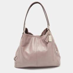 Pre Owned Coach Grey Leather Edie Shoulder Bag