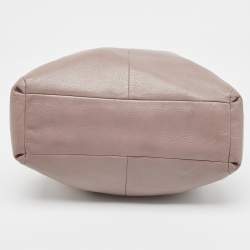 Pre Owned Coach Grey Leather Edie Shoulder Bag