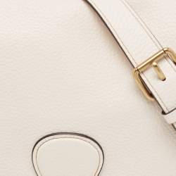 Pre Owned Coach White Leather Tabby Shoulder Bag