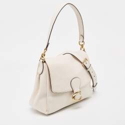Pre Owned Coach White Leather Tabby Shoulder Bag