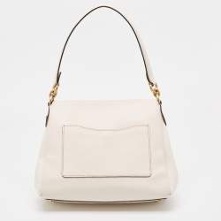 Pre Owned Coach White Leather Tabby Shoulder Bag