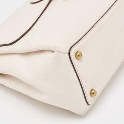 Pre Owned Coach White Leather Tabby Shoulder Bag