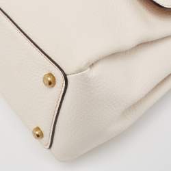 Pre Owned Coach White Leather Tabby Shoulder Bag