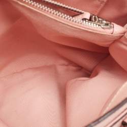 Pre Owned Coach Pink Leather Minetta Satchel