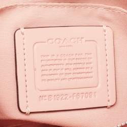 Pre Owned Coach Pink Leather Minetta Satchel
