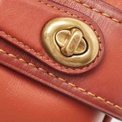 Pre Owned Coach Beige/Brown Signature Prairie Floral Canvas and Leather Edie 31 Satchel