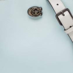 Coach Pale Blue Leather Willow Bucket Bag