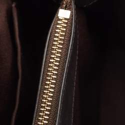 Coach Black/Brown Python Embossed and Leather Margo Carryall Satchel