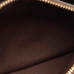 Coach Black/Brown Python Embossed and Leather Margo Carryall Satchel