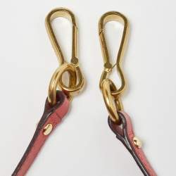 Pre Owned Coach Coral Orange Leather Carrie Madison Gathered Tote