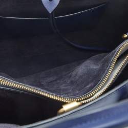 Pre Owned Coach Blue Leather Cooper Carryall Satchel