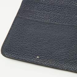 Pre Owned Coach Navy Blue Leather Noa Pop Up Crossbody Bag