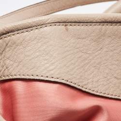 Pre Owned Coach Beige Leather Edie Satchel