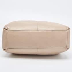 Pre Owned Coach Beige Leather Edie Satchel