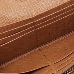 مملوكة مسبقًا Coach Brown Leather Flap Continental Wallet 