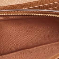 مملوكة مسبقًا Coach Brown Leather Flap Continental Wallet 