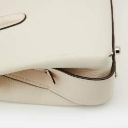 Pre Owned Coach Off White Leather Brooklyn Carryall 28 Tote