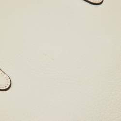 Pre Owned Coach Off White Leather Brooklyn Carryall 28 Tote