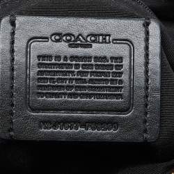 Pre Owned Coach Brown/Black Signature Coated Canvas and Leather Mini Christie Carryall Satchel