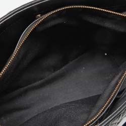 Pre Owned Coach Black Quilted Leather Sage Carryall Satchel