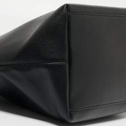 Coach Black Leather City Top Zip Tote
