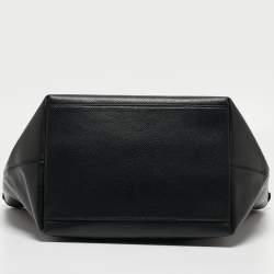 Coach Black Leather City Top Zip Tote