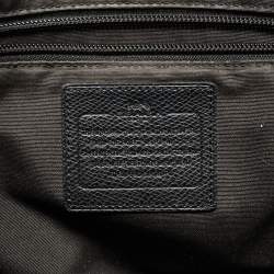 Coach Black Leather City Top Zip Tote