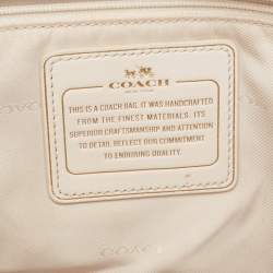 Pre Owned Coach Lilac Leather Crosby Carryall Tote