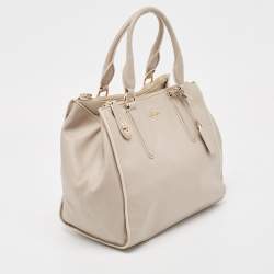 Pre Owned Coach Lilac Leather Crosby Carryall Tote