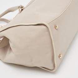 Pre Owned Coach Lilac Leather Crosby Carryall Tote