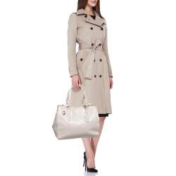 Pre Owned Coach Lilac Leather Crosby Carryall Tote