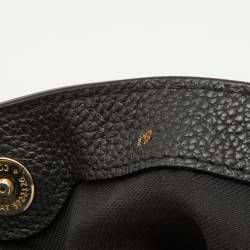 Pre Owned Coach Black Leather Edie 28 Satchel