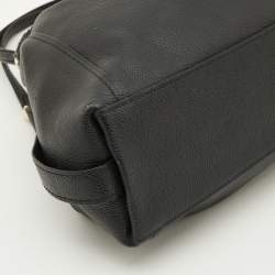 Pre Owned Coach Black Leather Edie 28 Satchel