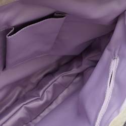 Pre Owned Coach Beige Shimmer Suede Hobo