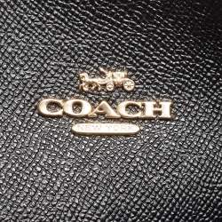 Pre Owned Coach Brown/Black Signature Coated Canvas Reversible City Tote