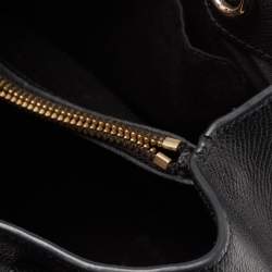 Pre Owned Coach Black Leather Minetta Satchel