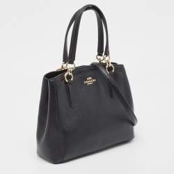 Pre Owned Coach Black Leather Minetta Satchel