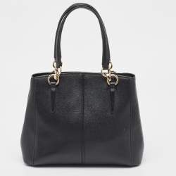 Pre Owned Coach Black Leather Minetta Satchel