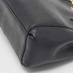 Pre Owned Coach Black Leather Minetta Satchel