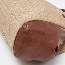 Coach Beige/Brown Coach Op Art Canvas and Leather Madison Phoebe Shoulder Bag