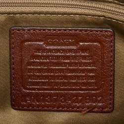 Coach Beige/Brown Coach Op Art Canvas and Leather Madison Phoebe Shoulder Bag