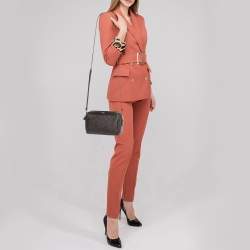Coach Brown/Black Signature Coated Canvas and Leather Bennett Crossbody Bag