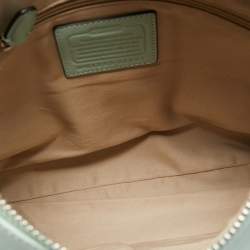 Pre Owned Coach Mint Green Leather Legacy Courtney Hobo