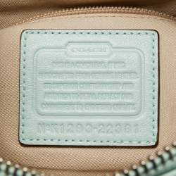 Pre Owned Coach Mint Green Leather Legacy Courtney Hobo