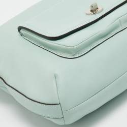Pre Owned Coach Mint Green Leather Legacy Courtney Hobo
