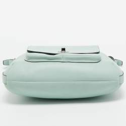 Pre Owned Coach Mint Green Leather Legacy Courtney Hobo