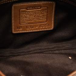Coach Beige/Brown Signature Canvas and Leather Soho Hobo