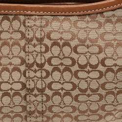 Coach Beige/Brown Signature Canvas and Leather Soho Hobo
