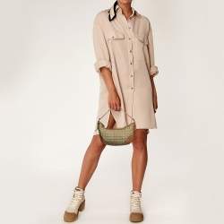 Coach Beige/Brown Signature Canvas and Leather Soho Hobo